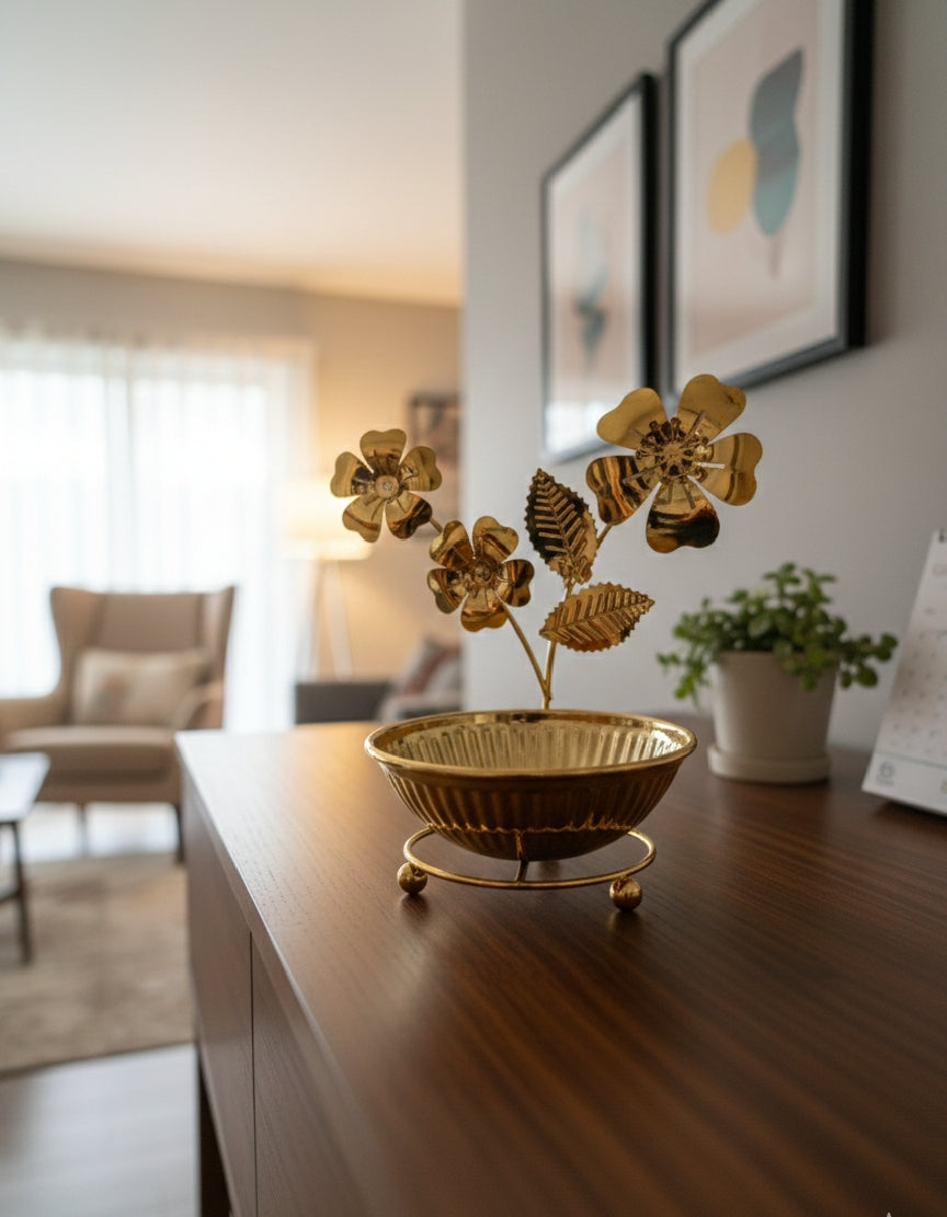 Golden Flower Bowl