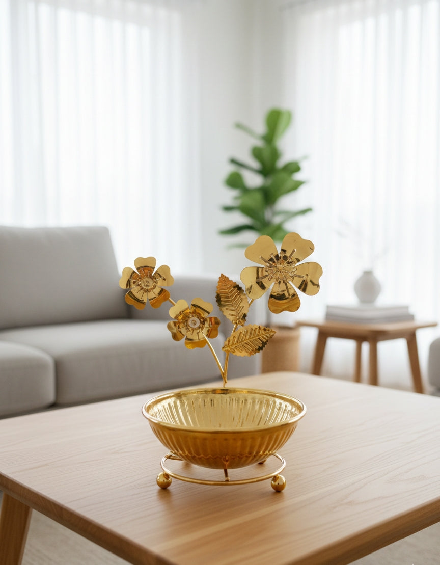 Golden Flower Bowl