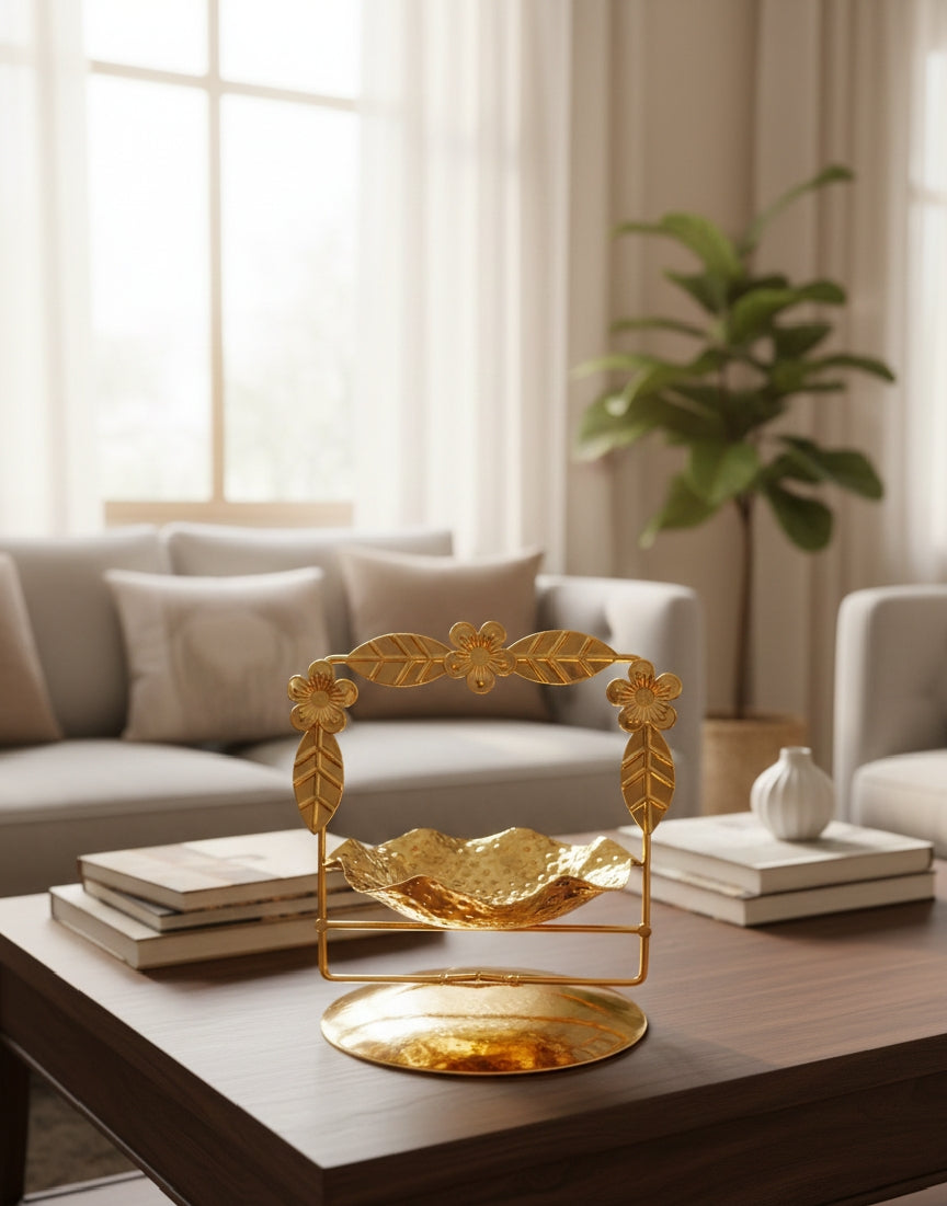 Gilded Flora Petal Dish