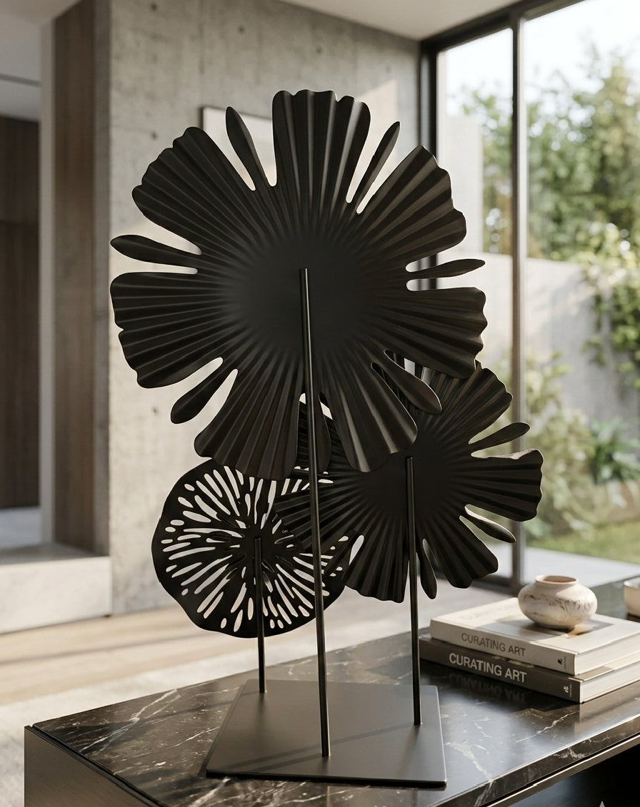 Metal Floral Art Trio