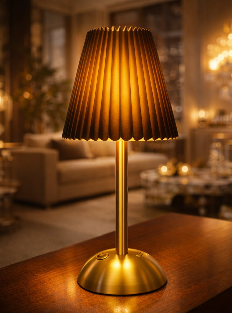 Luxe Black Shade 3-in-1 Light Lamp