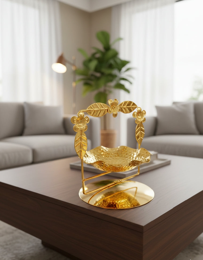 Gilded Flora Petal Dish