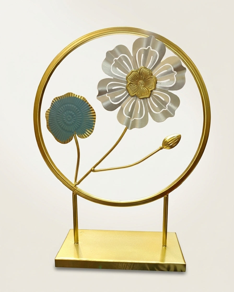 Royal Halo Metal Floral Art