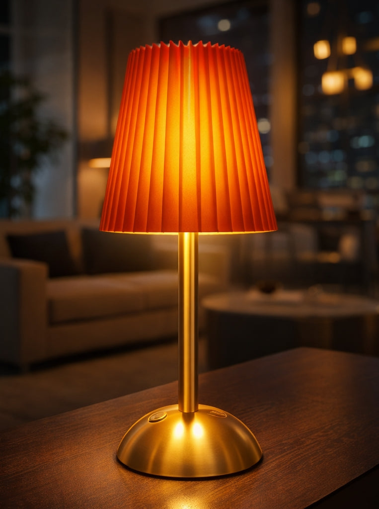 Luxe Red Shade 3-in-1 Light Lamp
