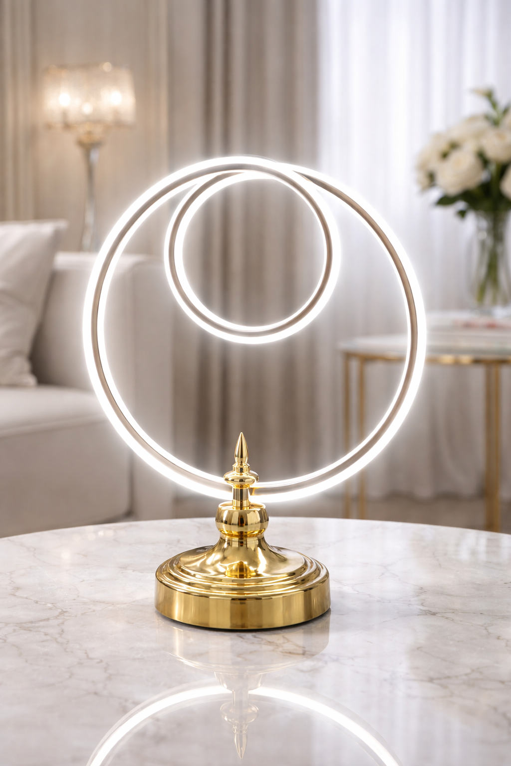 3-in-1 LED Ring Table Lamp